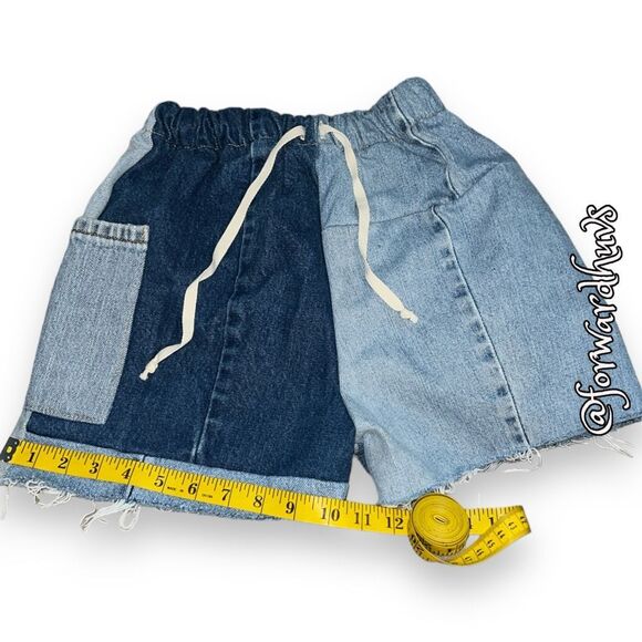 Parke Distressed Patchwork Shorts XS #1 - Picture 5 of 11